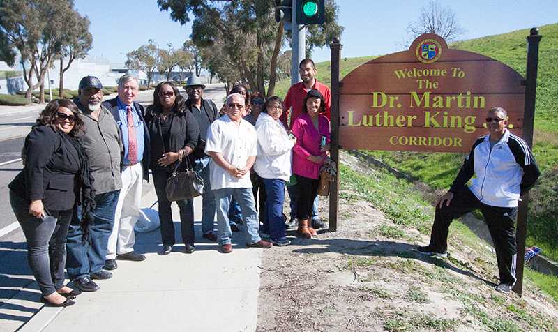 New+Signs+Unveiled+for+Martin+Luther+King+Jr.+Corridor