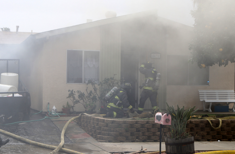 Two Homes Damaged, Seven People Displaced by Fire in Oceanside