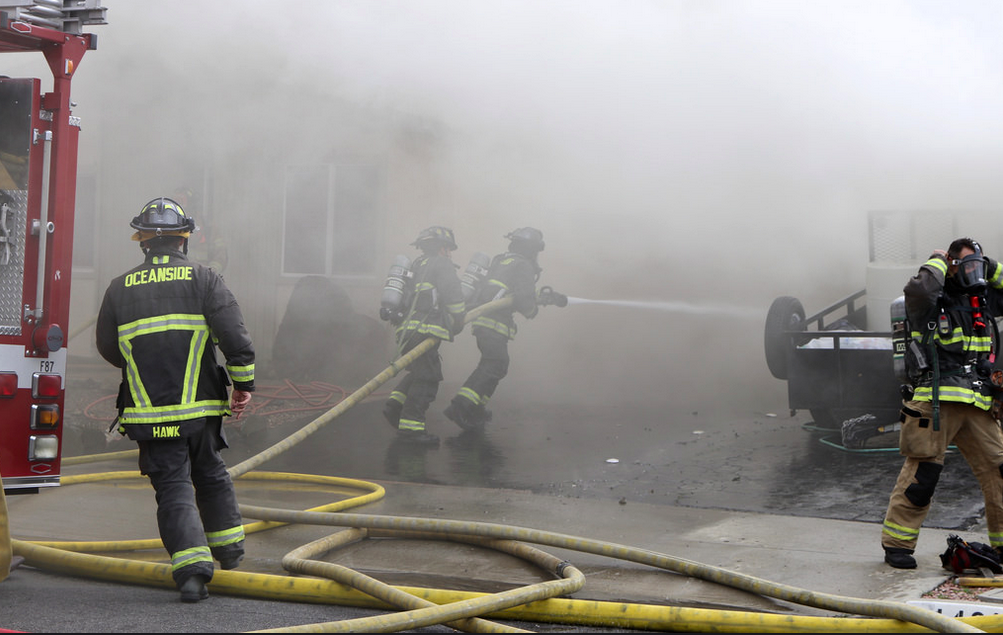 Two Homes Damaged, Seven People Displaced by Fire in Oceanside