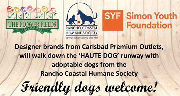 The Flower Fields and Carlsbad Premium Outlets Puttin’ on The Dog For “Fashion, Flowers, and Fido”