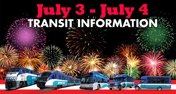NCTD Transit Information for July 3-4