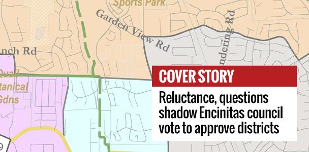 The Encinitas City Council voted 3-2 on Nov. 15 to approve a four-district map and elections for districts in the city. (North Coast Current)