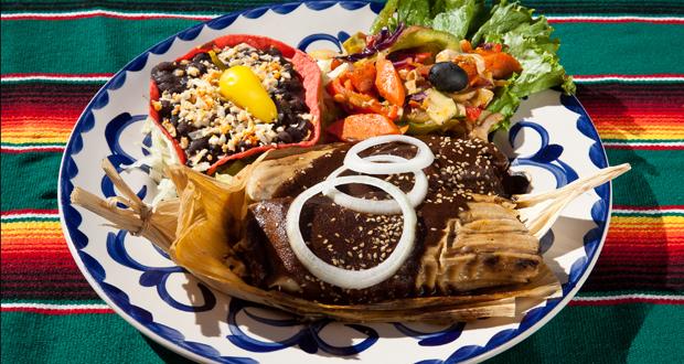 Turkey mole tamales