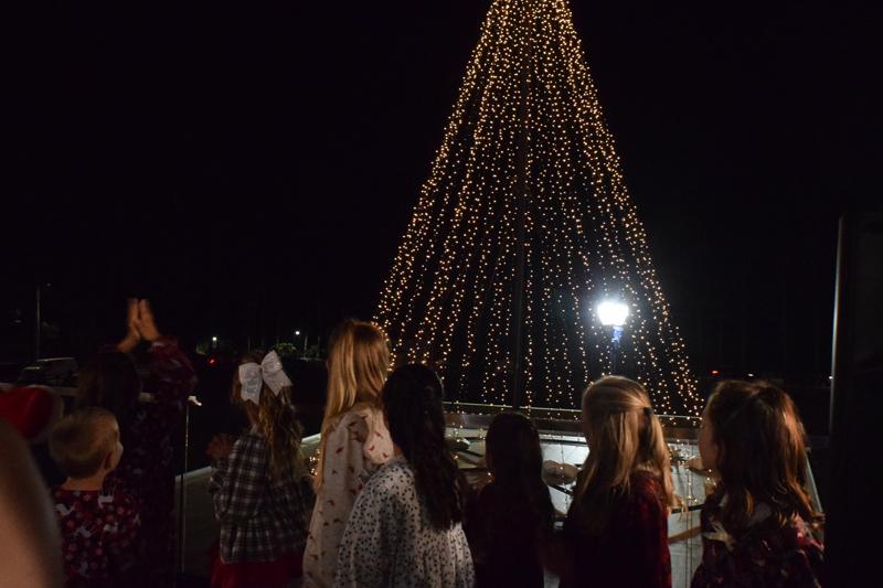 SpringHill Suites Tree Lighting for 'Toy for Tots'