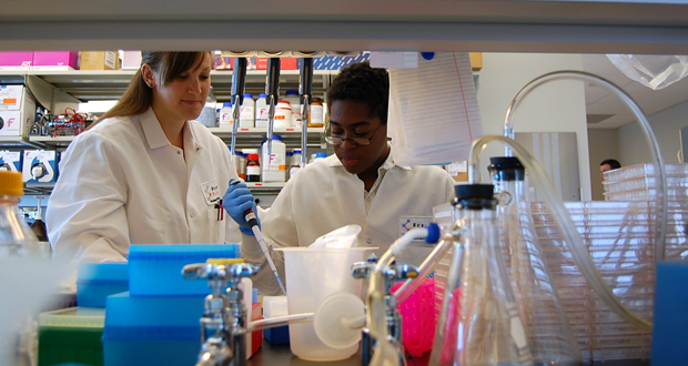 Briana Weiser and Dimitri-Alexis(Photo courtesy: Scripps Research Institute)