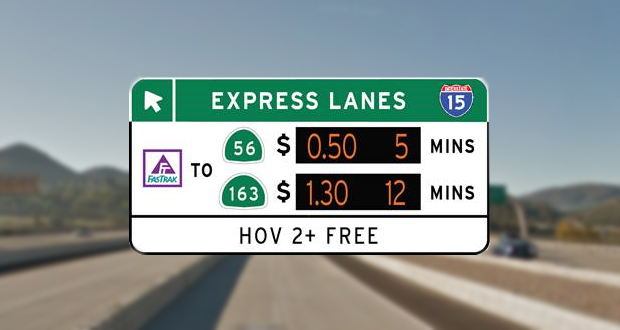 SANDAG Installs New Signs on I-15 Express Lanes