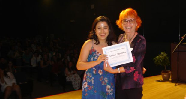 Andrea Martinez and Eliane Weidauer, OCAF President (courtesy photo)