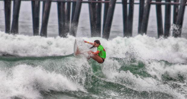 Paul Mitchell Neon Supergirl Pro Wraps Day 1 with Strong Swell, Impressive Waves, Breakout Performances