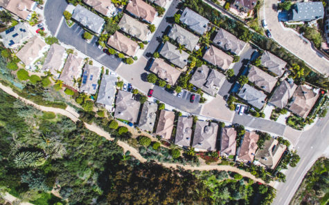 Encinitas homes are shown in this March 2018 aerial. (Photo by Ian McDonnell, iStock Getty Images)