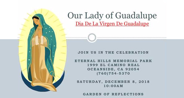 Celebration of our Lady of Guadalupe- December 8