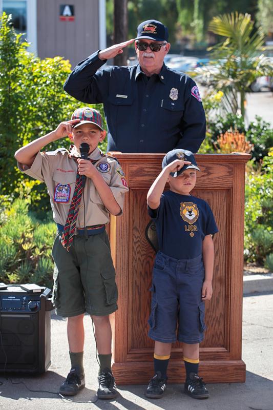 Snapshots from the OFD Old Glory Retirement Ceremony