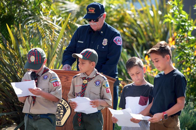 Snapshots from the OFD Old Glory Retirement Ceremony