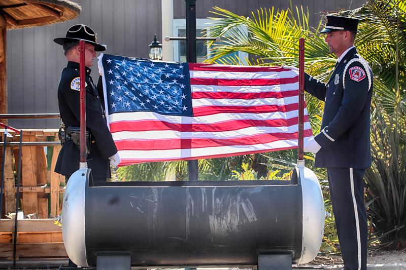 Snapshots from the OFD Old Glory Retirement Ceremony