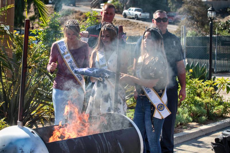 Snapshots from the OFD Old Glory Retirement Ceremony