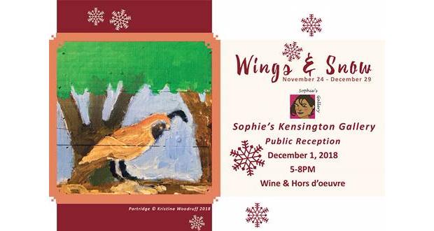 Sophie’s Kensington Gallery Presents 'Wings and Snow'