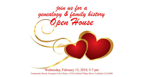 North+San+Diego+County+Genealogical+Society+Open+House-+February+13