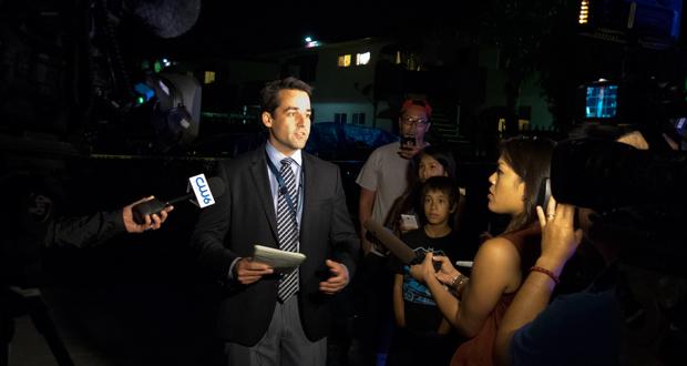 Ryan Keim in his capacity as Oceanside PD Public Information Officer in 2016
