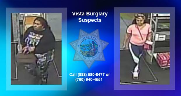 Vista Burglary Suspects