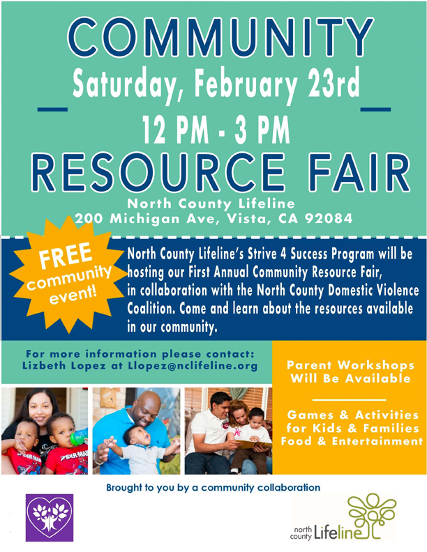 North County Lifeline to Host Inaugural Community Resource Fair- February 23