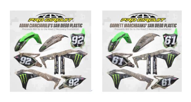 Monster Energy Pro Circuit Kawasaki Race-Winning Plastic from San Diego up for Auction