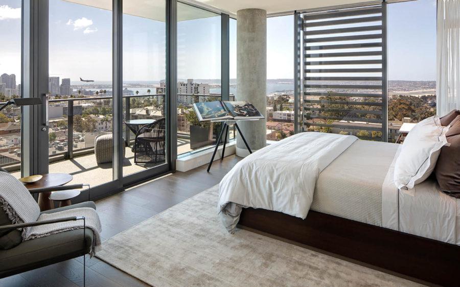 The Park, a 14-story project by Encinitas builder Zephyr in Banker’s Hill, includes views to downtown San Diego. (Courtesy photo)