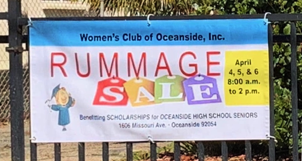 Woman's Club of Oceanside Rummage Sale - April 4-6