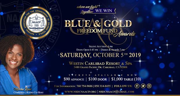 2019 North San Diego County NAACP Blue and Gold Awards Gala- October 5