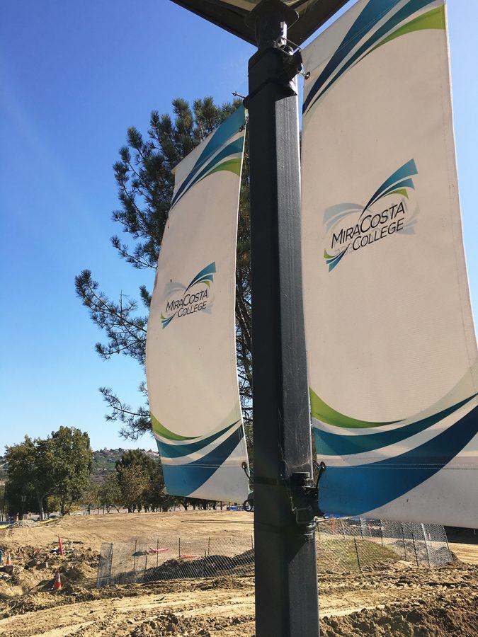 Grading is underway for a new $11.8 million Student Services and Administration building at MiraCosta College’s Cardiff campus, pictured Sept. 20. (Photo by Roman S. Koenig)