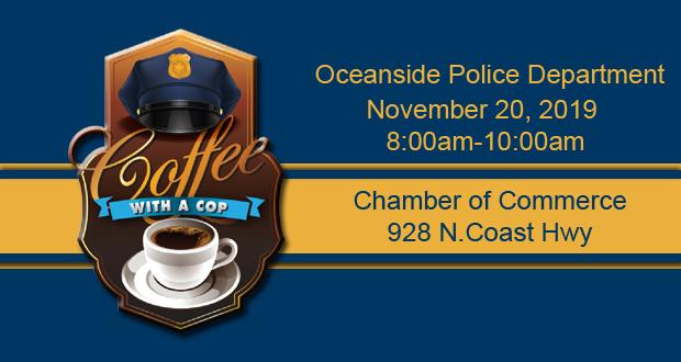 Oceanside Coffee with a Cop, November 20, 2019