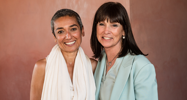 Keynote Speaker Zainab Salbi and CCS-CEO Verna Griffin Tabor (courtesy photo)