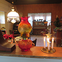 Teten House holiday display. (San Dieguito Heritage Museum)