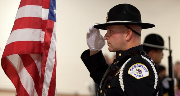 OPD Honor Guard member, Officer Bryan Hendrix