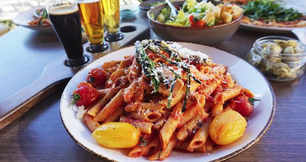 Pasta and Beer (Photo courtesy: 7 Mile Kitchen)