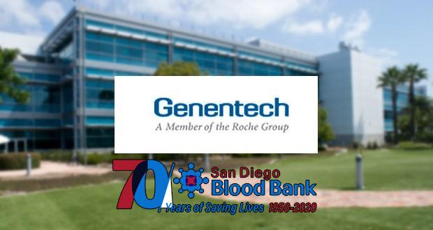 Genentech Inc. to Host Blood Drive with San Diego Blood Bank- March 18
