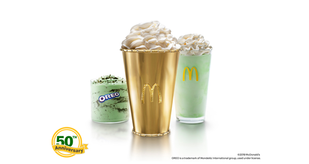 McDonald’s Unveils Nearly $100,000* Golden Shamrock Shake To Celebrate 50 Years of the Legendary Treat