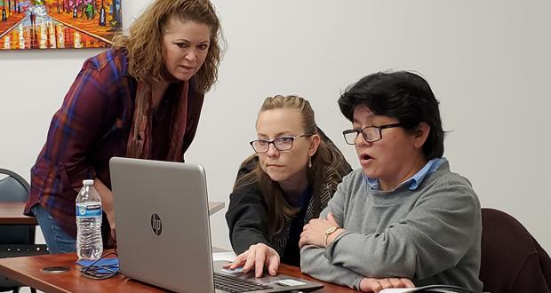 Instructors at work leading their online classes for San Diego Oasis.
(Photo courtesy: San Diego Oasis)
