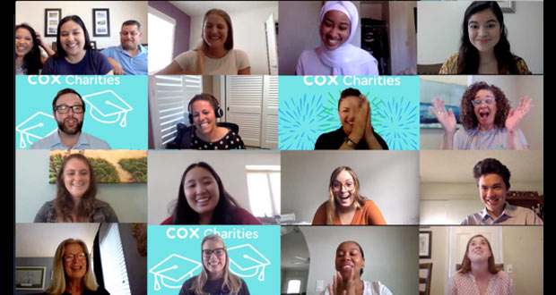 Cox Charities Surprises 25 Deserving San Diego County High School Seniors on a Video Call with Scholarships