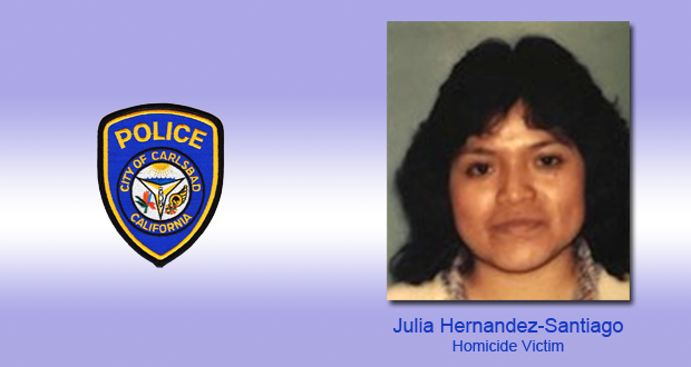 Carlsbad Police Arrest Suspect for the 33-year-old Cold Case Murder of Julia Hernandez-Santiago