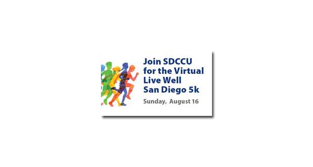 San Diego County Credit Union is the Proud Presenting Sponsor of the Live Well San Diego Virtual Fitness Challenge and 5k