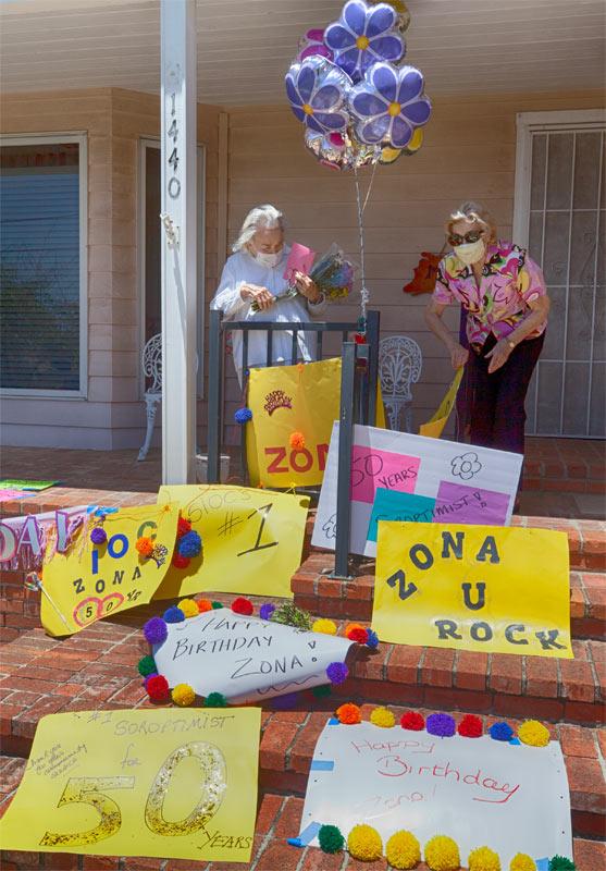 Soroptimist Help Zona Murray Celebrate 99th Birthday