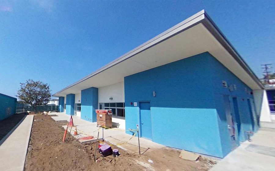 New Cardiff School buildings, pictured at the end of September, are nearly complete. (McCarthy photo for Cardiff School District)