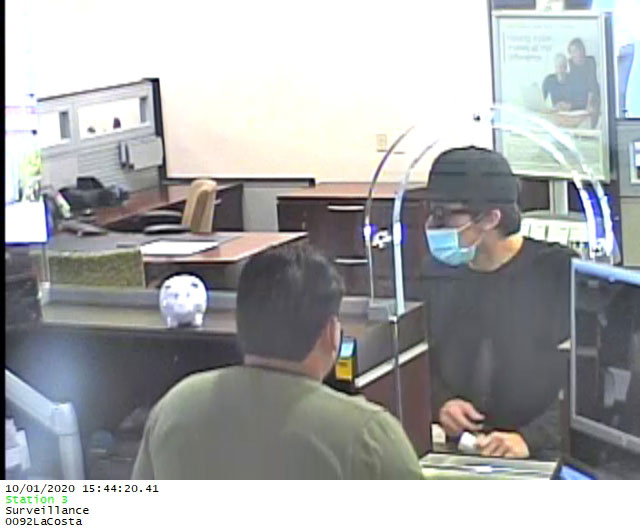 Carlsbad Police Department Seeks Community Assistance to Identify Bank Robbery Suspect