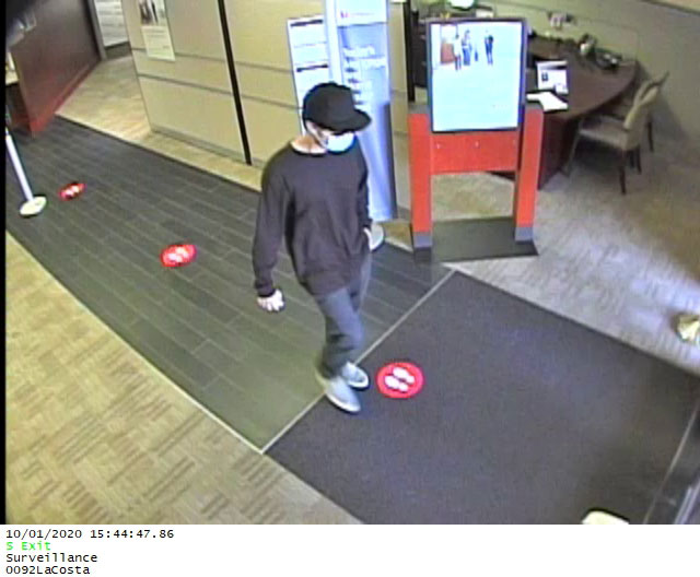 Carlsbad Police Department Seeks Community Assistance to Identify Bank Robbery Suspect