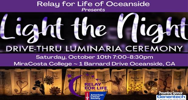 Relay for Life of Oceanside Luminaria Event October 10