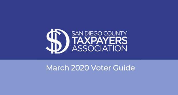 San Diego County Taxpayers Association Releases November 2020 Voter Guide