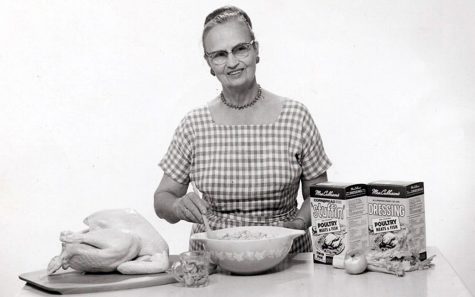 Sophie Cubbison in a publicity photo advertising her products. (Photo courtesy of Mrs. Cubbison’s Foods)