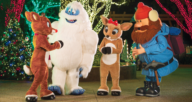 Rudolph the Red-Nosed Reindeer and his friends Bumble, Yukon, and Clarice will make spirits bright by providing physically-distanced photos for guests to take home. It’s all part of SeaWorld’s Christmas Celebration, taking place on select dates from Nov. 13, 2020 through Jan. 4, 2021.
Rudolph the Red-Nosed Reindeer © & ® or ™ The Rudolph Co., L.P. All elements under license to Character Arts, LLC. All rights reserved
