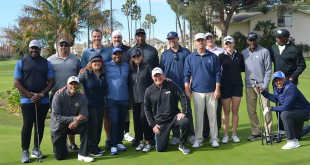 Shari Brasher, CEO of Fresh Start Surgical Gifts, host Alfonso Ribeiro and some of the event’s celebrity participants at the event in 2020. (Photo: Gilda Adler)