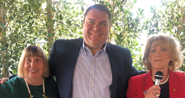 CRWF President Paula Yokoyama, Carl DeMaio, and CRWF 4th VP Judy Rees (Photo courtesy: CRWF)