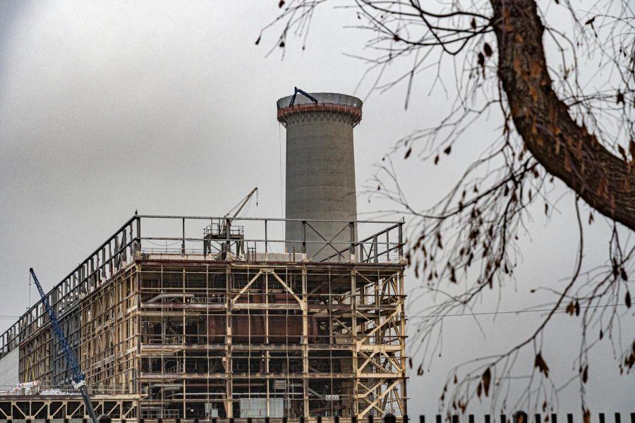 Demolition of the retired Encina Power Station along Carlsbad Boulevard, pictured April 10, is expected to be complete within about a year. (Photo by Jen Acosta)